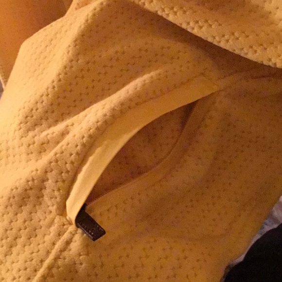 Talbots yellow fleece 1/4 zip pullover - Picture 3 of 4